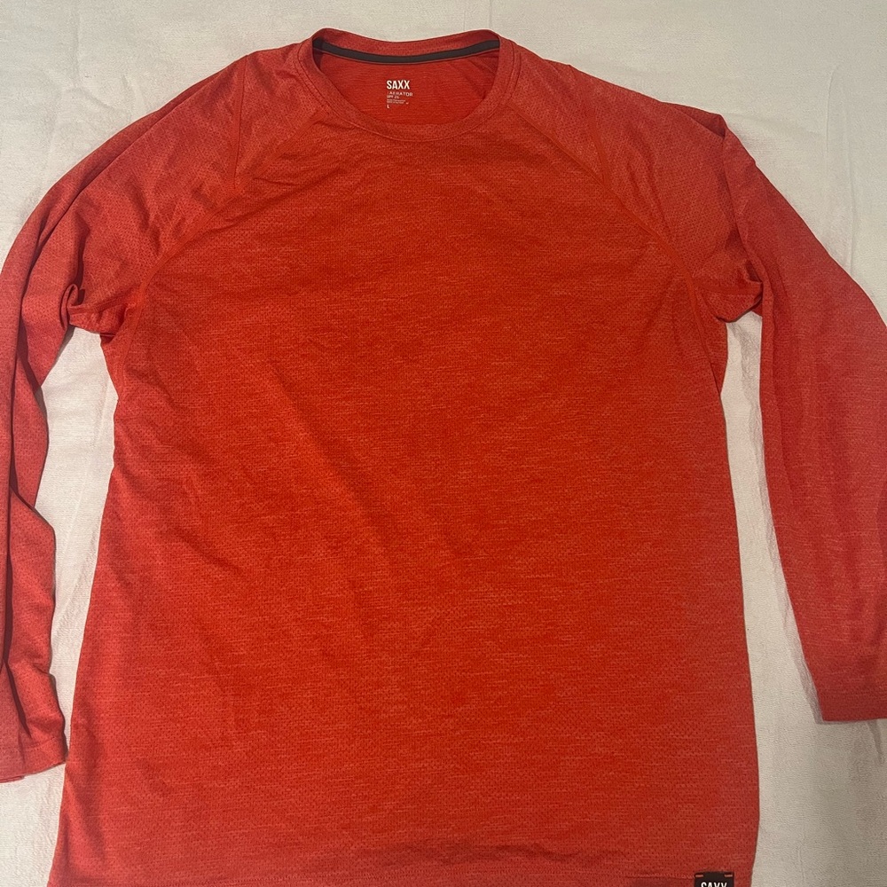 Saxx Aerator Men's Red Long Sleeve Shirt